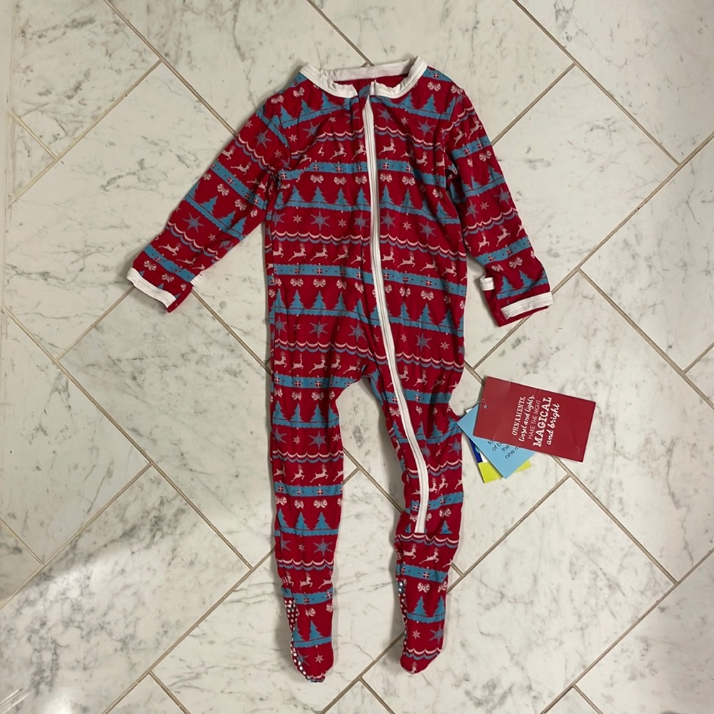 Kickee pants holiday pajama 6-9 months